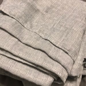 Set of four platinum curtain